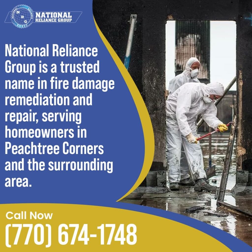 trusted fire damage remediation and repair serving homeowevers in Peachtree Corners